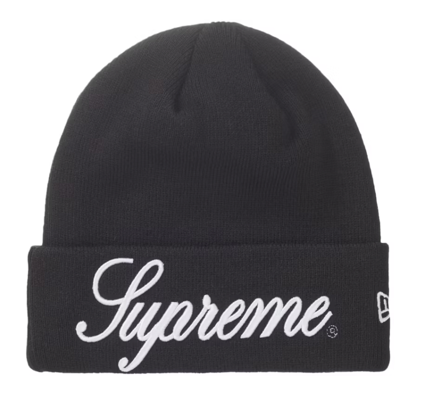 Supreme X New Era Script Beanie 