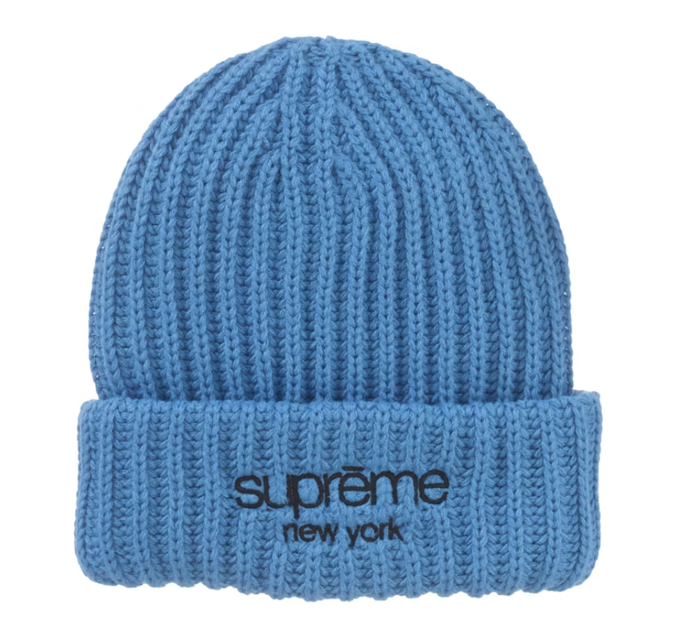 Supreme Ribbed Classic Logo Beanie 