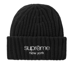 Supreme Ribbed Classic Logo Beanie 