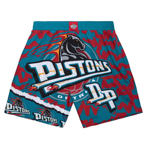 Mitchell & Ness NBA Pistons Jumbotron Sublimated Shorts 