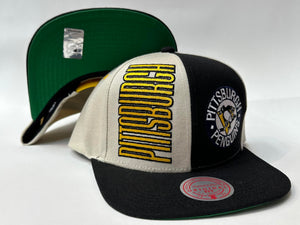 Mitchell & Ness NHL Pittsburgh Penguins Pop Panel Snapback Green Bottom 