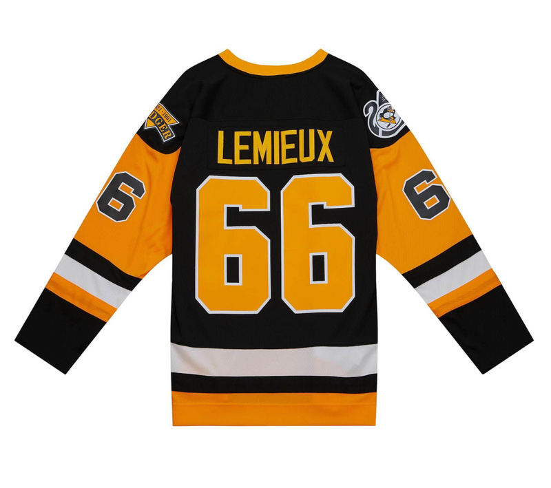 Mitchell & Ness NHL Blue Line Mario Lemieux Pittsburgh Penguins 1991 Jersey 