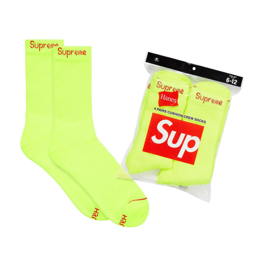 Supreme Hanes Crew Socks 