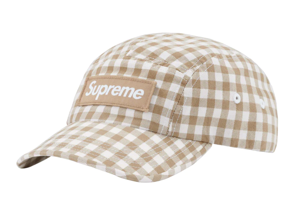 Supreme Gingham Twill Camp Dad Hat 